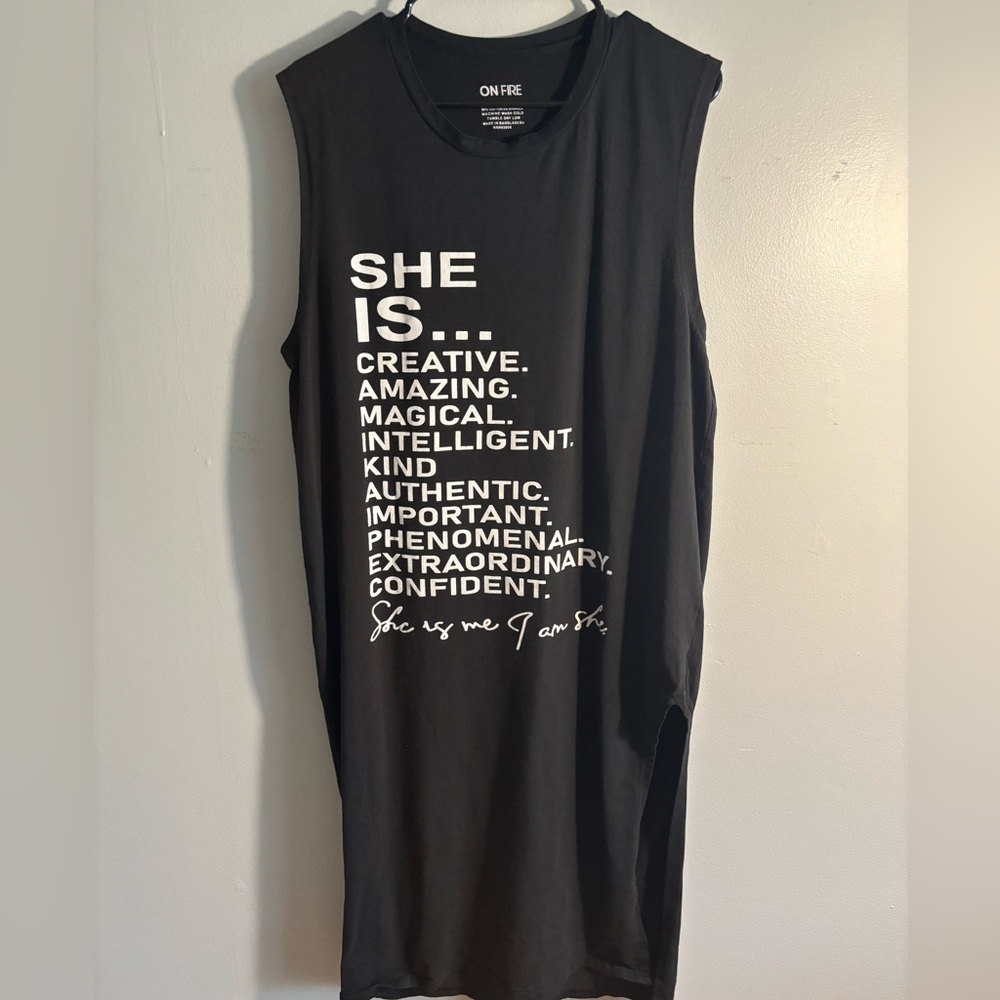 ❤️ On Fire Black Sleeveless Dress